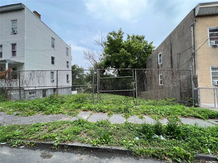 Vacant Lot Zoned for Residential; can build up to 2, 644 sq ft.