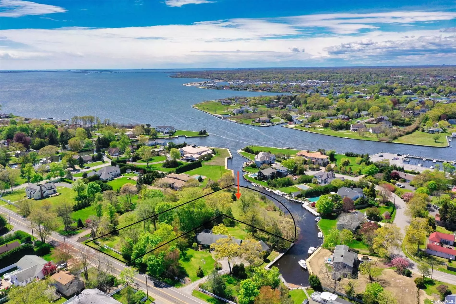 Build your Waterfront Dream home. 2 Acre Parcel with 146&rsquo; Road Frontage on a charming avenue in Islip. Property was once part of a larger estate that was used a summer residence in the late 1800&rsquo;s. w/ last remaining Carraige House 40&rsquo; x37&rsquo;. Beautifully appointed property with mature plantings originally designed by renowned landscape architect Fredrich Law Olmsted, known for designing Central Park. Just off The Great South Bay on The Great Cove. 330&rsquo; Canal front.