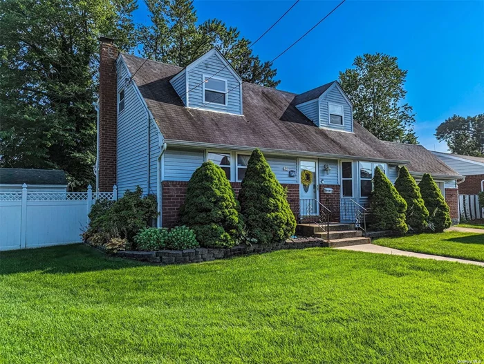 Welcome home to this 4 Bedroom, 3 Full Bath Expanded Cape in beautiful Deer Park! This updated home features hard wood floors, a spacious living room, formal dining room, updated kitchen with stainless steel appliances, a full bathroom, and 2 bedrooms all on the first floor. The second floor has another full bath and 2 large bedrooms with multiple closets. The full partially finished basement has a bar, full bath, laundry and storage. The fully fenced backyard is a great place to entertain or just relax. Additional amenities include gas heating and central air. Don&rsquo;t miss this home!