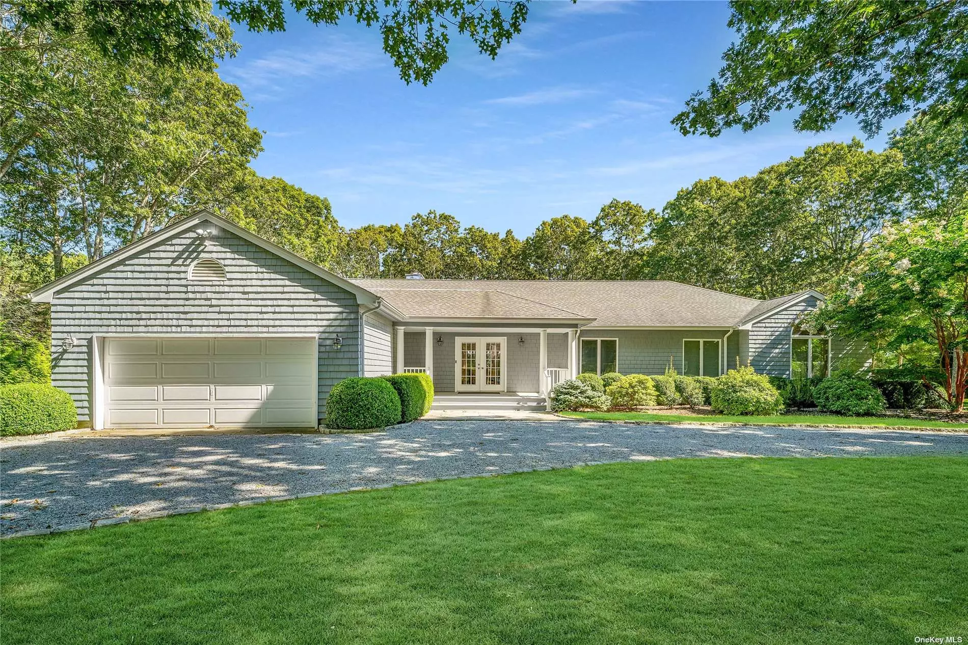Pull up to a charming four bedroom house in Quogue. There is nothing to be done, it is move-in ready. There is a very private yard with lots of room to garden and a heated pool with beautiful decking all around. Spend your Winter and Summer months in quiet luxury.