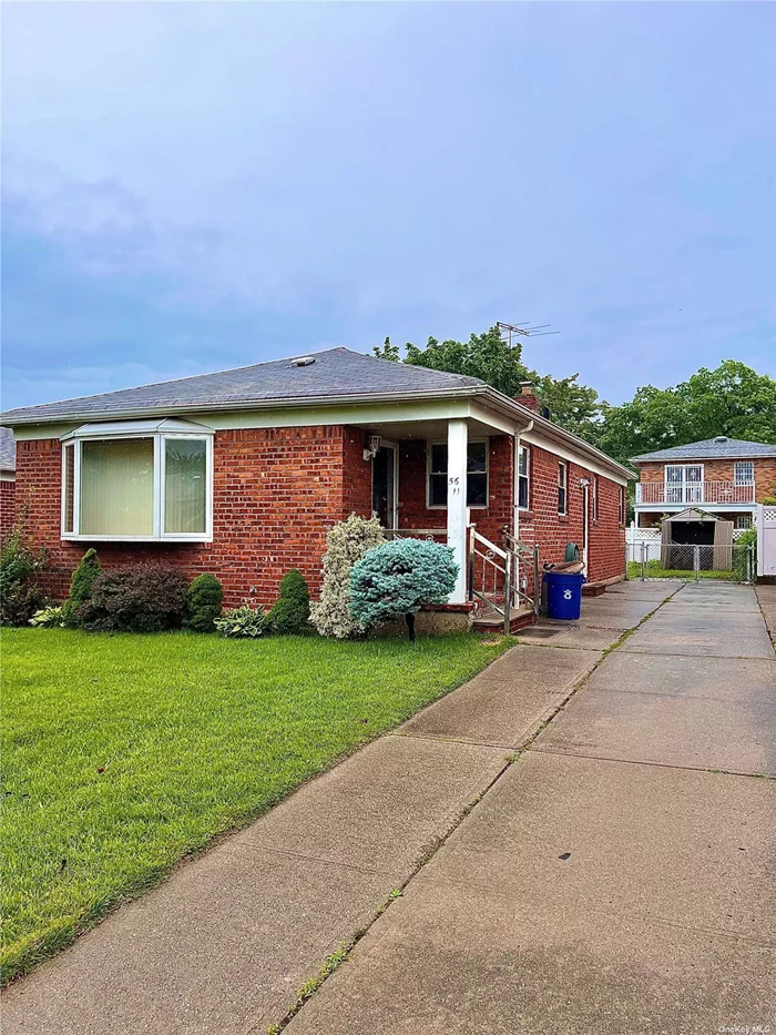 Ranch House in Oakland Gardens for Rent. First floor includes Living room, Dining, Kitchen, 3 Bedrooms and Updated Full Bath with double sinks and has Hardwood floors throughout. Separate Side entrance leads right to the Basement. Basement is finished with a large recreational space, separate room that can be used as an office, Full Bath, and Washer, Dryer. Plenty of Closets. Driveway can fit up to 4 cars and fenced backyard is very private. Close to Transportation, Shopping and Schools. School District 26. Small pets are allowed (dogs up to 20 lbs) but with an additional pet fee of $100/month.