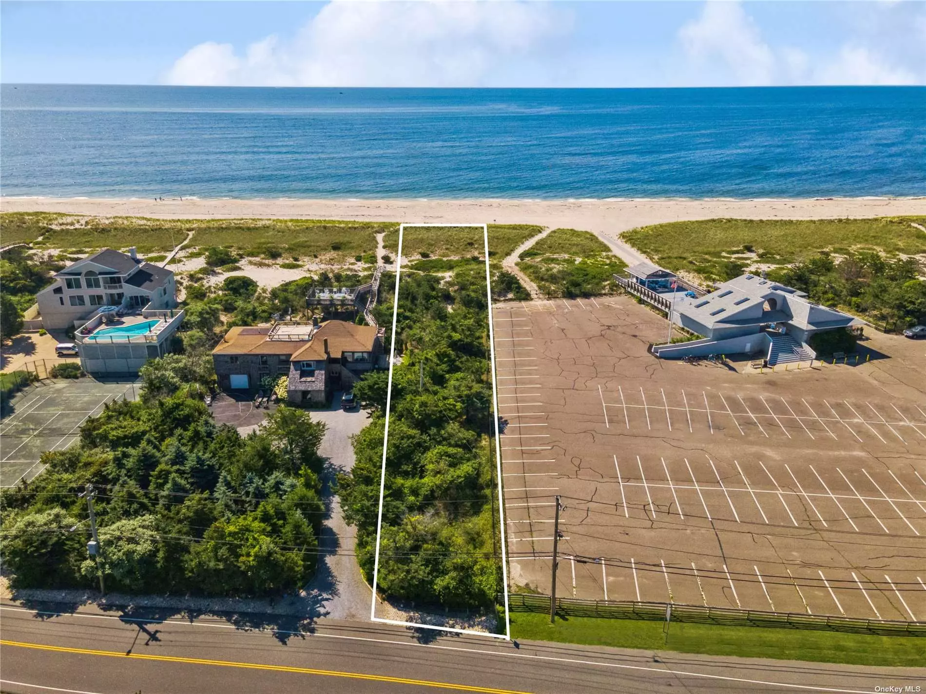 Property is being sold as-is while the process for permissions to build proceeds. Here is your opportunity to acquire one of the last oceanfront parcels on Dune Road with an unobstructed view. 95 Dune Road is also the closest available oceanfront property to Westhampton Beach Main Street shops and restaurants.