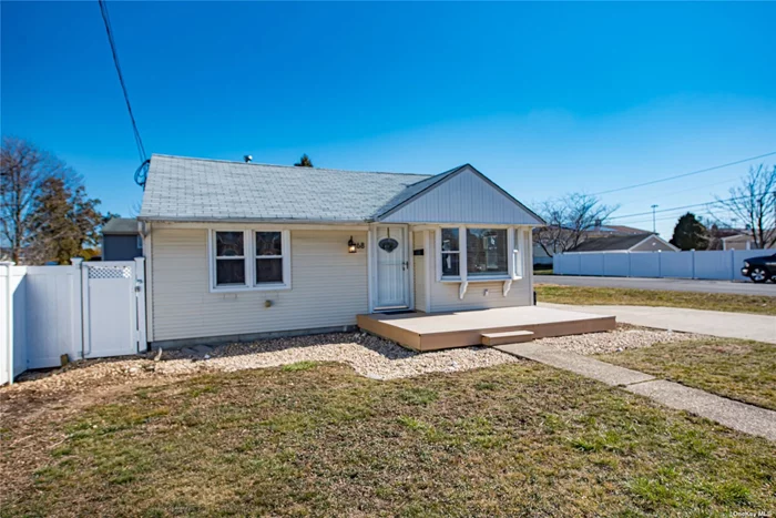 Bright & Sunny Ranch. Living room w/vaulted ceilings, eat in kitchen w/granite countertops and stainless steel appliances. 3 bedrooms, 1.5 baths and 1 car garage.