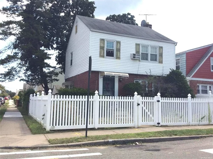 Located A Block From Busy Linden Blvd, This Detached Colonial Sits At A Corner And Features Very Large Rooms. Hardwood Floor Under Carpeting. Sliding Doors Off Formal Dining Room Which Leads To A Large Backyard With A One Car Garage. Original Kitchen And Bathroom. Add Your Own Personal Touch To Make This Your Very Own!