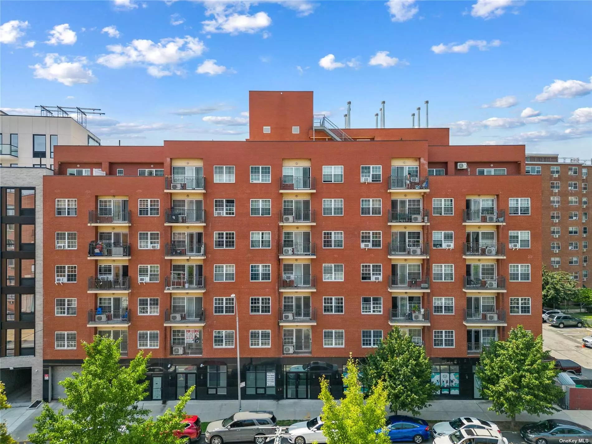 Welcome to this 7th-floor views, feeling the gentle morning sunlight cascade through the large windows of your 2 Bedroom, 2 Bathroom condo, where high-level living meets luxury, convenience, and affordability. Built only three years ago, this New Building exudes modern elegance. Step inside, and you&rsquo;ll be captivated by the open kitchen with top-of-the-line appliances and a sleek design. Continue to the sunny and bright living room and dining area. Whether hosting a festive gathering or enjoying a quiet evening with a book, the space seamlessly caters to all moods and occasions. The dual balconies serve as extensions of this splendid abode, offering a tranquil retreat where the sky meets your gaze. The low maintenance cost adds to the appeal, translating to a smart investment or an affordable luxurious living. Step outside, and you&rsquo;re in the heart of Fresh Meadow&rsquo;s prime location. Close to Key Food Marketplace, Walgreens, McDonald&rsquo;s, etc. The Q25/Q34/Q64 Bus Lines and major highways are just blocks away. This is urban living, simplified. Whether you&rsquo;re a family looking to settle, a young professional craving style and convenience, or an investor recognizing the incredible potential, this property speaks to all.