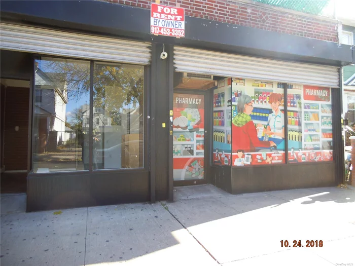 Remodeled Store/Office Space For Rent. Side of 97 Street, Approximately 725 Sq Ft With Electric Gates, CAC, Tiles Floors, Store Fronts and Great Lighting. Close to Transportation, Schools and Other Major Stores. NO FOOD BUSINESS.