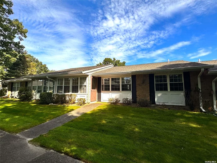 lovely, impeccably maintained Cambridge in Leisure Village. Updated windows and laminate floors give it a modern and fresh feel. Some newer appliances- refrigerator, range, and dryer AC was replaced in 2016 and is still under warranty. The heated and air-conditioned sunroom is a great size. Whether you choose to make it a home office, formal dining room or cozy den, it&rsquo;s a great bonus area that can be customized to suit your needs. And of course you will be living in an awesome, 55+ community with 24 hour security, clubhouse/pool/golf course with tons of clubs and activities, and you will be done with worrying about the lawn and shoveling snow. Leisure Village is also responsible for the roof, siding and gutters. This condo will be getting new vinyl siding and insulation next year. Call today, this one is sure to go fast!