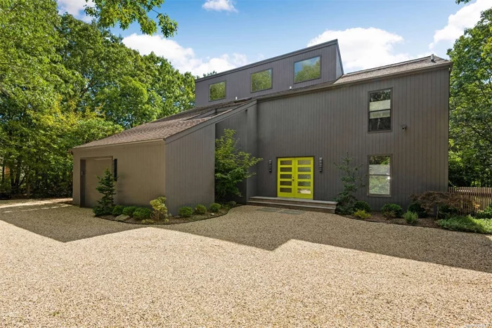 Quogue - Attention to detail, home is completely redone, enjoy this contemporary home with all Restoration Hardware furniture. 4 bedroom 3 baths, heated pool, great deck neatly situated on 1 acre of property in Quogue offering village beach rights. Offered May & June 2024 as well as off season 23-24.