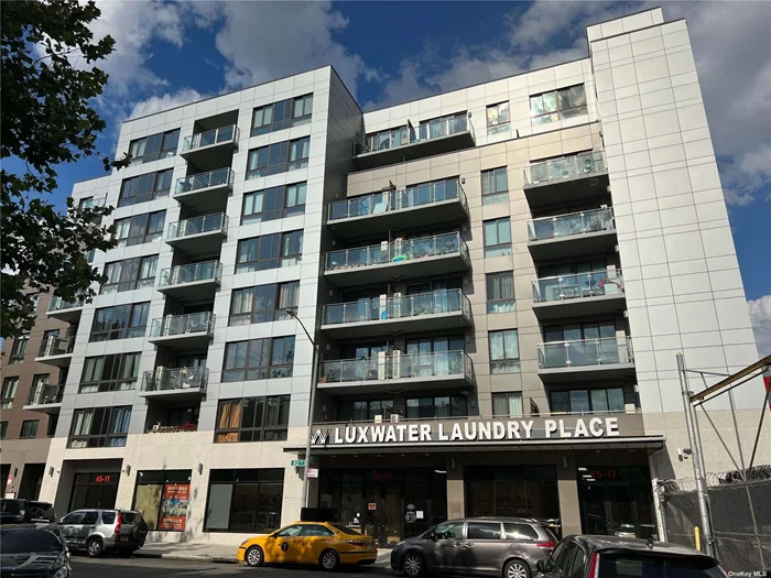 2019 Built 2-Bed & 2-Bath Luxury Condo. Located in the central part of Elmhurst, Queens. 12 Yrs. remain in 421A tax abatement. Building has doorman, package room, laundry and a very large outdoor space. Apartment features a very large size dining/living area, granite counter tops for kitchen and a private balcony. High quality electronic kitchen appliances. Close to restaurants, banks, supermarkets, parks, schools, buses, M/R/7 trains; 20 minutes to midtown Manhattan.