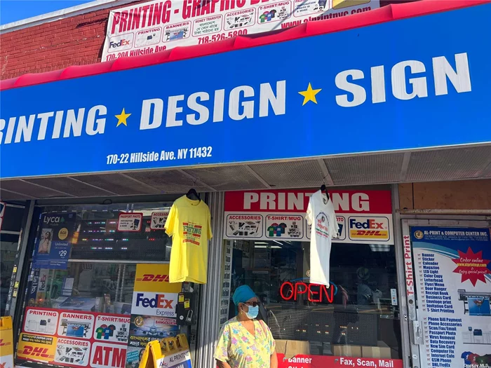 Well-established Printing business for sale with inventory located at the prime location on Hillside Ave, Jamaica. The current premises lease is expiring in 2026. New machines. Heavy foot traffic, close to buses, subway, shops, and more.
