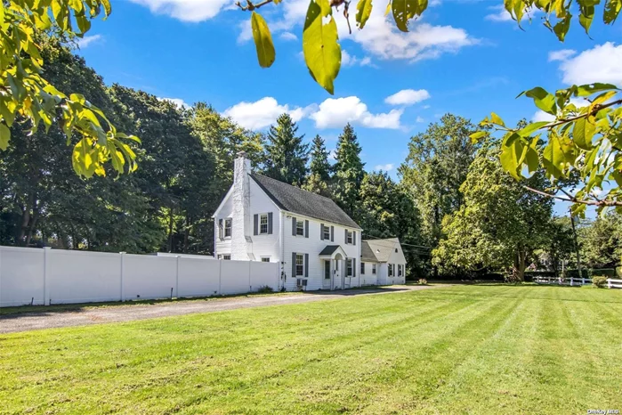 Sprawling, just shy of an acre lot, this charming Colonial residence is a true gem. As you approach the property, you&rsquo;re greeted by the classic charm of a lovely white fence encircling the expansive front yard. The circular driveway leads to a substantial 3.5-car garage and large area for extra parking. The first floor offers a versatile layout to suit your needs, living room features a cozy fireplace, Dining room, spacious eat in kitchen, half bath and mudroom.The first floor also offers a master bedroom with an en-suite bath,  Alternatively, this room can be used as a den or office, allowing for flexibility to meet your lifestyle. Second floor offers 3 bedrooms with plenty of closets space, and full bath. Additionally, a finished bonus room on this level provides endless possibilities. The basement is finished offering a full bath for added convenience. The exterior of the home offers graceful slate patio, in-ground sprinklers and fenced in yard .This home offers picturesque property, and thoughtful finishes throughout. It&rsquo;s a remarkable opportunity to embrace a tranquil suburban lifestyle while enjoying all the amenities and conveniences that this charming town has to offer. 25 miles to NYC, Close to shops, transportation.