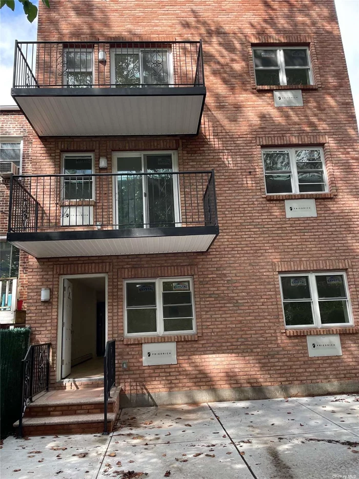 *****Brand new 3 levels brick building, Gas meter x 4, Electric meter x 5, Heating boiler x 4, Hot water tank x 4, 2 cars garage plus 2 cars outdoor parking, sprinkler system each floor & units, also 4 balconies front & Rear. close to Queens Blvd subway station.