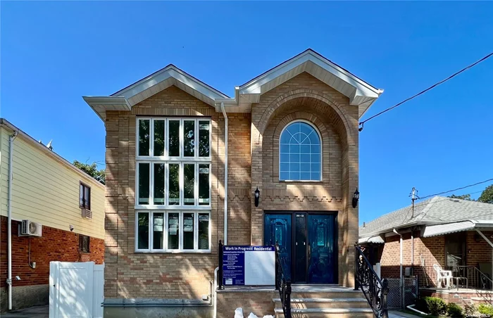 Completely brand new brick legal Two family house in Bayside. It Features total 5 Bedrooms and 5 Baths. Great layout .1st Floor: 3 Bedrooms and 2 Full Baths.2nd Floor: 2 Bedrooms and 2 Full Baths .Full Finished Basement with full bath, Washer & Dryer and has separated entrance to backyard. Building Size is 25x52.Beautifully designed Kitchen and Stainless Steel Appliances, Hardwood Floor Throughout, bus Q65 direct to flushing.