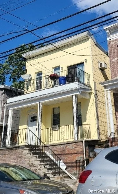 College Point, close to Flushing, detached stucco, 2 families with 3 BR over 3 BR, full finished basement apt. W/ separate entrance, walk to school and supermarket, house in good condition.
