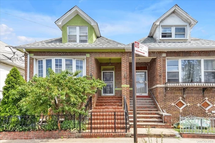 Welcome to this stunning semi-detached, three-family brick property located in the heart of Canarsie, Brooklyn! With hardwood floors throughout, this spacious home boasts a 19x70 building size and a generous 25x100 lot, perfect for families of all sizes. The owner&rsquo;s suite features three bedrooms, one bathroom, formal dining room, living room and eat-in kitchen offering ample space for relaxation and comfort. Additionally, there are two rental units, each with one bedroom, one bathroom, full kitchen, and LR/DR combinations providing an excellent opportunity for rental income. This property is partially tenant occupied, offering the flexibility to either live in one unit and rent out the others or rent out all units for a significant return on investment. The home also comes equipped with solar panels (financed), individual hot water tanks per unit, and steam heat with updated boiler in addition the roof was updated in 2019 which adds to the overall value and durability of the home. The shared driveway/carport in the rear of the home provide ample parking space for multiple vehicles. This home is conveniently located near Brookdale Hospital and public transportation. Don&rsquo;t miss out on this incredible opportunity to own a beautiful and spacious property in one of Brooklyn&rsquo;s most desirable neighborhoods. Schedule a viewing today!