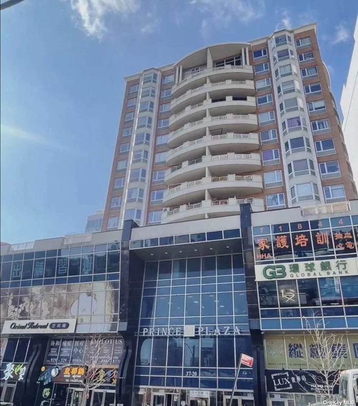 If You Are Looking For Everyday Convenience, This Is It Prince St And 38th Ave In Downtown Flushing! The two bedroom and one bathroom 9th floor unit offers a comfortable living room with a private balcony to relax and enjoy the view. A contemporary kitchenette with stainless steel appliances plus in-unit washer & dryer. Located near supermarkets, restaurants, shopping malls, specialty stores, professional/medical offices, hotels/conference center, #7 train, L.I.R.R., buses and much more.