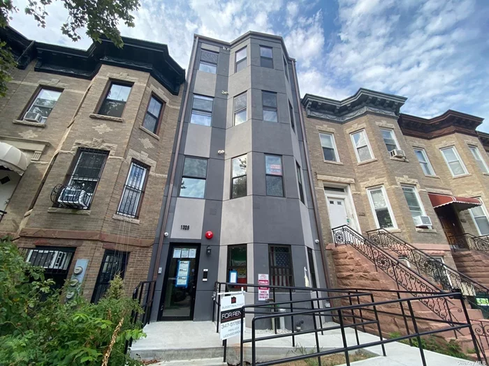 This 8 family building was build 2019/2020 and is free market. Fully occupied , Income producing, all paying tenants. Each apartment is a one bedroom. 1st fl front apartment is a studio duplex, top floor Apt is a one bedroom penthouse. Some apartments have balconies. Laundry room in the basement ( coin operated) Floor plans are available up on request .