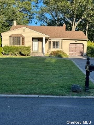 Beautiful 3 bedroom 2 full baths . Walk in to this hi cathedral ceiling living room with lots of light. Very large eat in kitchen with plenty of cabinets. Lower level boasts large den w fireplace. Sliding doors out to a beautiful backyard. Lovely landscaping and close to schools.