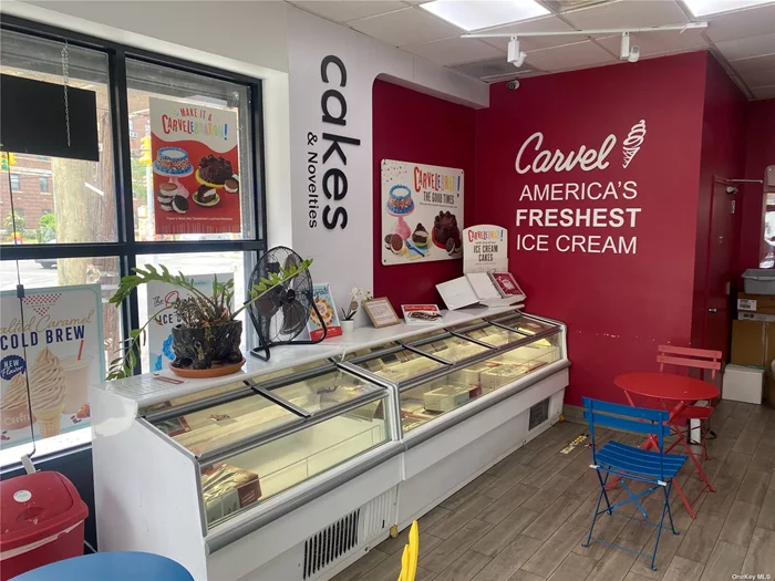 Well established ice cream business for sale. Includes all furniture, fixtures, machines, and inventory. Current owner has been running the business for the past 5 years. Store is in a prime location with a tremendous amount of foot traffic daily.