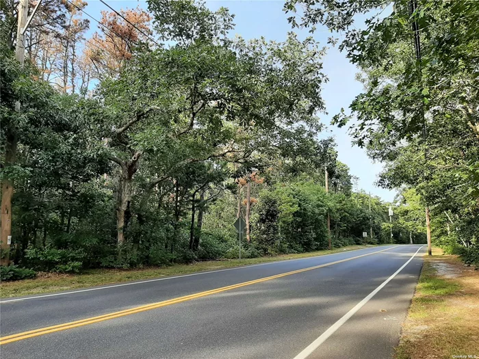 3.8 Acres located in the quiet picturesque Hamlet of East Quogue, Southampton Town. One of the last development properties in area. The property is zoned R20 and can be subdivided into half-acre residential lots. The property is wooded, level, with old growth hardwoods, pine and scrub oak. Subdivision lot yield is 8 lots. The property is located outside of the Long Island Central Pine Barrens. No known wetlands or environmental issues. East Quogue, a bayfront and oceanfront community, has a rich historical heritage dating back to its founding in 1673. The quaint shops, markets, and restaurants of the East Quogue Hamlet are very close by.  The villages of Westhampton Beach and Southampton are just a short drive away. Beautiful renown ocean beaches for East Quogue residents are nearby. East Quogue takes great pride in their school district. The newly renovated elementary school building offers state-of-the-art facilities designed to support student learning and development. The school includes a fully equipped STEAM lab, a vibrant library, a spacious gymnasium, and a modern cafetorium. Contiguous 6.5 Acres is also for sale, subdividable into 12 lots - Total combined is 10.3 Acres / 20 Lots.