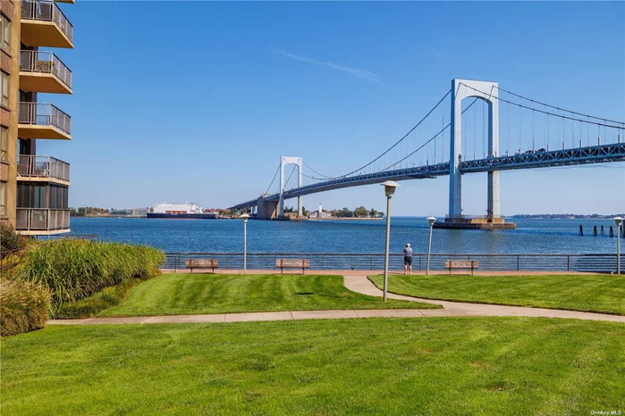 Stunning high floor, east facing one BR and one BA in the gated community of CRYDER HOUSE with breathtaking views of the Throggs Neck Bridge and the East River leading into the LI Sound. This building has 24/7 doormen, security, seasonal IG pool, community room, library, playground, gym, and valet parking. This co-op has HW floors throughout, floor to ceiling windows,  high efficiency kitchen, L shaped LR and DR, two walk in closets, and a terrace. Express bus to NYC on corner. Conveniently located to all highways, transportation, shopping, restaurants and a movie theatre. SD # 25. Flip tax is 2 percent of sale price paid by seller.