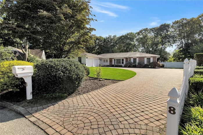 Large Custom Center Hall Ranch with 4 Bedrooms, 2.5 Baths, 2 Car Garage, Over 1/2 Acre Fenced Property, Cul De Sac, Smithtown West Schools, Roof 2018, Andersen windows, IGS - 8Z, Gas heat, Great Open Floor Plan and MORE !