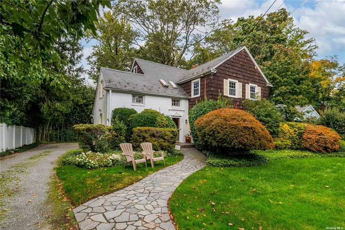 Charming and spacious Brick and Shingle Colonial in the heart of Great Neck, Inc. Village of Thomaston which is .06 miles from Great Neck Plaza and the LIRR. This picturesque home is almost 2300 square feet, with an office on first level with a separate entrance, .5 bath, waiting room and two A/C&rsquo;s. Also on main level is a large entry foyer with a wall of closets, formal DR, spacious kitchen, LR with custom stone fireplace, another office, and quaint back porch with access to deck. The second floor consists of a massive primary BR with en suite, floor to ceiling closets, two additional BR&rsquo;s, a possible nursery or walk in closet, and a full bath. Additionally this home is in the OPTION ZONE for GREAT NECK SCHOOLS providing an excellent education for all. This is a beautifully landscaped home with a large yard with mature trees granting complete privacy. This home was built in 1932, and has architectural interest throughout, a slate roof and new Anderson windows on the second floor. Boiler and water tank are fairly new. You also can enjoy access to the GN Park District with amenities like Olympic pools, ice skating, tennis, many sports courts and the Waterfront Stepping Stone Park. Per seller&rsquo;s instructions, pre-approval or proof of funds are required for all appointments. A must see!! Home being sold AS IS.