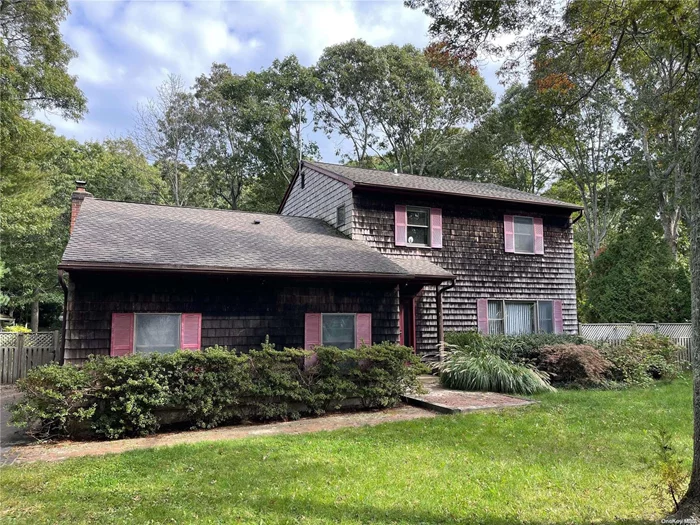 Great quiet location. Built in 1996. Anderson Windows, Hardwood Floors, Wood burning Stove, Full Basement, Wall Oven, New Dishwasher, Large Island With Gas Cooktop, Large Living Room & Dinning Room With Sliders To Large Deck. Skylights. Master Bedroom With Full Bath & 2 Additional Bedrooms & Full.  Bath Chicken Coop. Large Above Ground Salt Water Pool, Basement entrance to the house & into the garage. Outdoor Private Shower & Large Deck. 10 Min To Ocean Beaches & Clubs & Dune Road 203K Loan Or Cash Only. Close To All. House is AS IS, Additional information: Interior Features:Lr/Dr