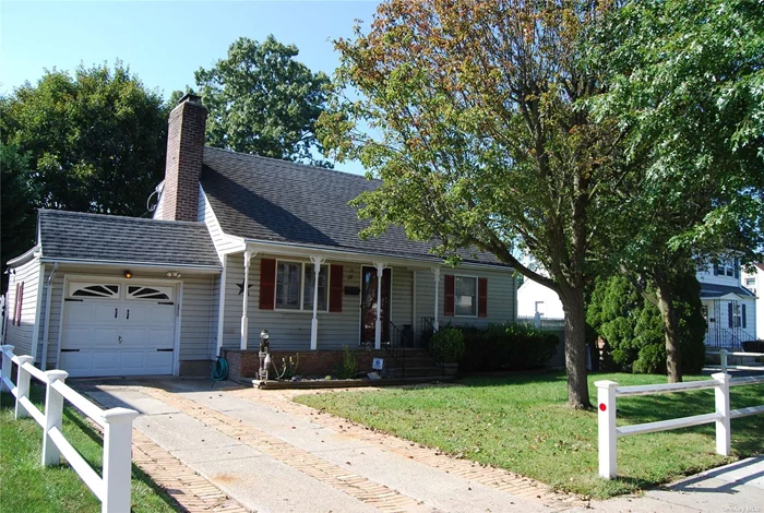 A Charming 4 bedroom, 2 bath Cape with living room (fireplace), eat-in kitchen, 1 car garage and fenced yard. Nestled just moments away from breathtaking beaches, convenient public transportation, and a vibrant array of shops and restaurants, this Cape gem epitomizes coastal living at its finest.