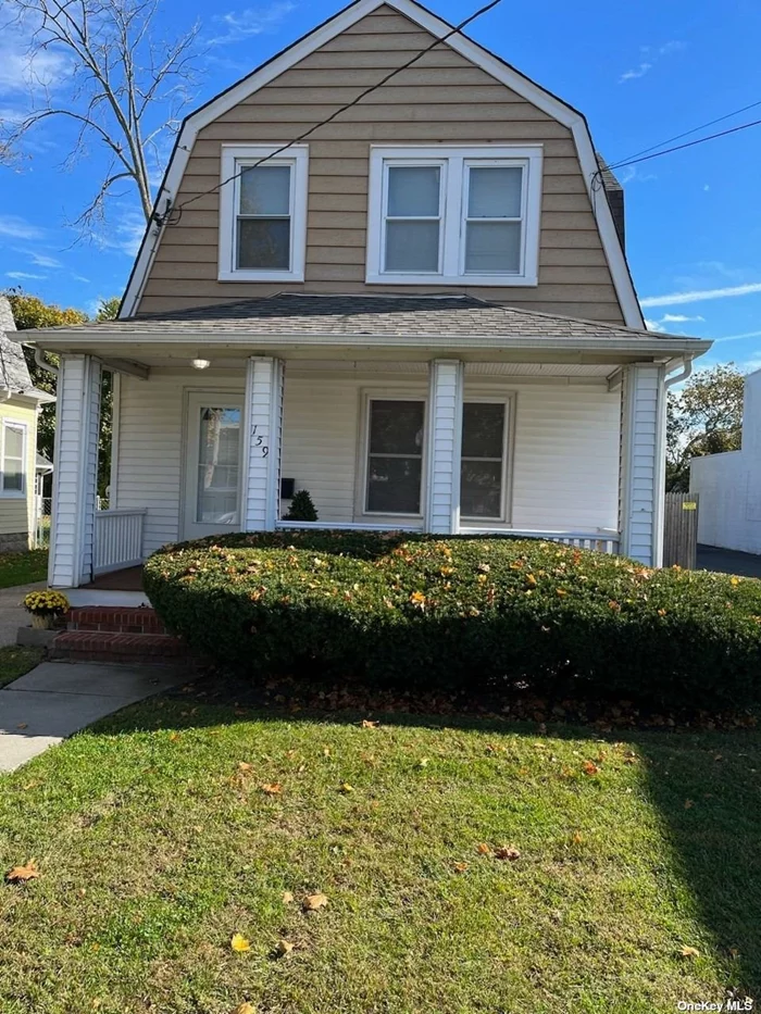 Bright, spacious Dutch Colonial in the heart of Patchogue Village, updates includes, new kitchen w/granite countertops, ss appliances, updated bath, formal dinning room, master room (19x16), washer/dryer, nice backyard, no smoking, no pets, close to all. Easy to show.