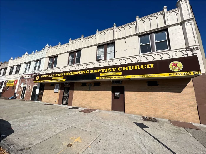 Excellent masonry building used a House Of Worship. Great for an End User or a developer. Zoned R6 - C1-3 with a FAR of 2.430, or 12.000SF buildable SF, it might be just right and ripe for a Repurpose - Developing project .Two Story plus a full Bsmt OSE all masonry structure. Can be delivered vacant .Close to Major Public Transportation and Highways . *All information deemed reliable but its accuracy can not be guaranteed*