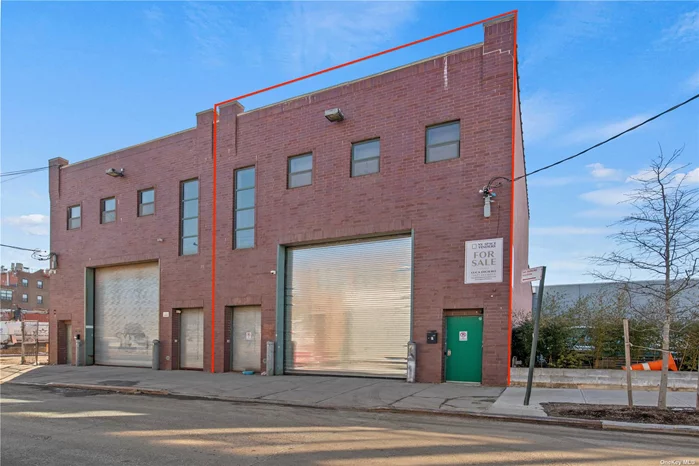 Industrial Warehouse on the ground floor, 2nd floor is1450 sqft Open office space. Separate entrance with elevator access. Comes with full bathroom with shower . Kitchenette & Access to the roof. - Building: 31 ft. x 98 ft. - Lot: Approx. 3, 111 Sq. ft. - Lot: 31 ft. x 100 ft. - Office: Approx.1, 446 Sq. ft. - Storage: Approx. 3, 224 Sq.ft. - Lot: Approx. 3, 111 Sq. ft. - Zoning: M1-1 R3-2. Can Be Used For Manufacturing Co, Import, Export, Wholesale, Transport Or Custom Business. Featured commercial Sales.