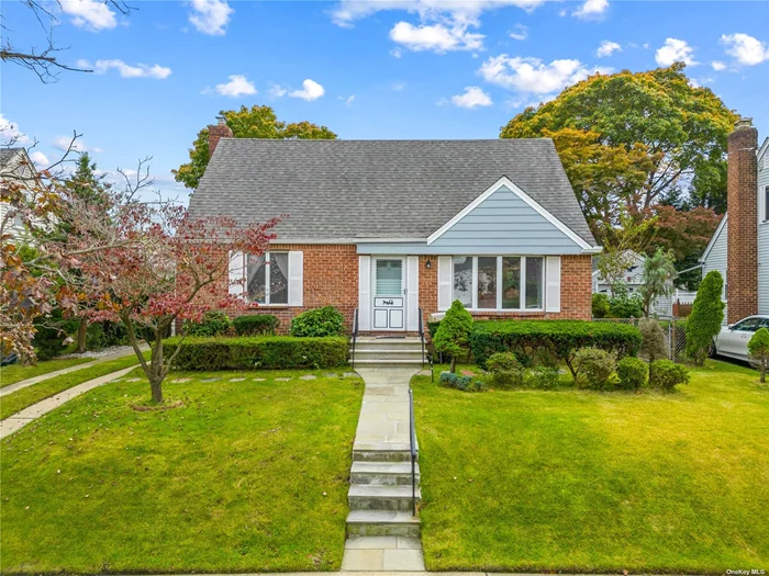 Well maintained expanded wide Cape home in Lakeville Estates. This beautiful home is zoned for the top-rated Great Neck SOUTH School District and is just steps from the bus stop for Lakeville Elementary.A few blocks to bus station QM36 and QM6 which are directly to Manhattan. This rear dormered 4 bedroom, 2 full bath home offers a cozy living area, updated kitchen, bathroom, and a first floor 2 bedroom. The large finished basement, recreation room, additional space for gym or office, a dedicated laundry room, and plenty of storage. The beautifully manicured and park-like backyard, gardening, or simply relaxing and enjoying the outdoors. Additional features include hardwood floors, natural gas heating, 5 ductless split A/C units, a one-car detached garage. Conveniently located near shopping, public transportation, and major parkways.