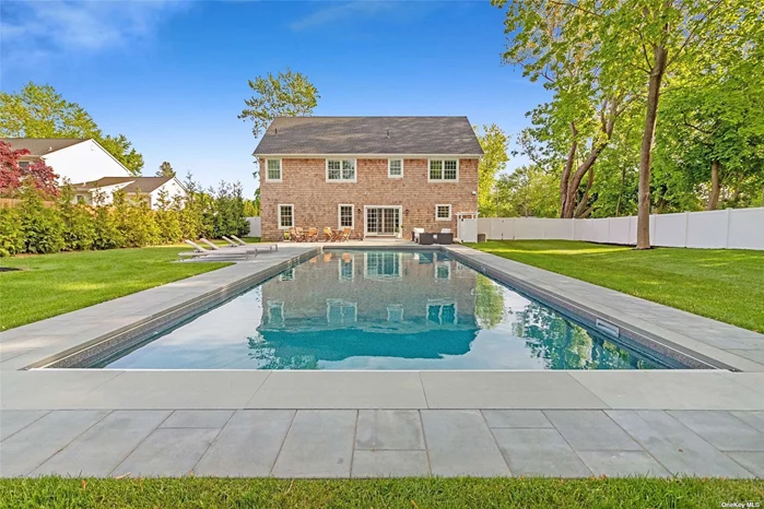 2024 Rates July $6, 750.00/week (two week minimum) or $27, 000.00 for the month: Brand New Modern Farmhouse Completed in 2021 and located in the heart Hog&rsquo;s Neck in Southold Hamlet. This home features an impressive 20x50 heated pool w/ electric cover, out door shower and sprawling paver patio. The interior is open and airy w/ Chef&rsquo;s Kitchen outfitted with Thermador appliances, large living room with built in shelving, gas fireplace and formal dining room. All four bedrooms are located on the second level: 1 Primary En-suite, 1 Junior Suite, 2 Guest Bedrooms and Full Hallway Bathroom. You will enjoy being within close proximity to Goose Creek, South Harbor Park Beach and Southold&rsquo;s vibrant business district!