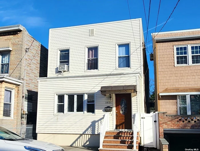 MASPETH- Updated and Well-Kept, Detached 2-Family for Sale off Caldwell Avenue! Sunny and Spacious 2 Bedroom Apt with Extra Hallway Bedroom over 2-Bedroom Apt, plus Finished Basement and Extra Large Backyard! Gas Heat, Modern Appliances, Very Low Taxes!