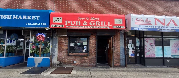Looking for a sports bar that has been in business for over 30 years and has a stable customer base? Look no further than this establishment located in Rosedale, NY. Prime location and loyal clientele, this is the perfect opportunity for anyone looking to get into the sports bar business. 2 tiki bar huts located onsite in the rear. Location has lots of foot traffic & a supermarket directly across the street. There&rsquo;s also a bus stop & a taxi stand on the block. Call us for a showing today.