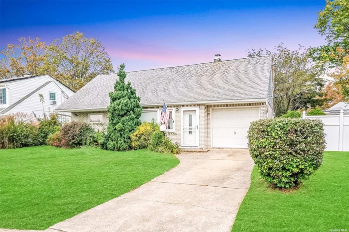 This lovely sunny cape located in the Island Trees School District features 4 well-sized bedrooms, (two on the main level, two upstairs) with 2 full baths and an eat in kitchen. The warm welcoming living room is bright from natural light. The bonus room is full of possibilities or offers additional storage - along with an attached garage. The beautiful upstairs full bath was recently renovated. Enjoy the private and spacious backyard perfectly located in Bethpage Manor. Close to shopping, dining, transportation, parks, playgrounds and so much more. So much fabulous potential in this space. Hurry and make this home your own. This opportunity won&rsquo;t last long.