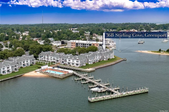 Just a ferry ride from Sag Harbor and the Hampton&rsquo;s, take in expansive waterfront views of the bay and Greenport harbor from the second floor balcony in this renovated open concept waterfront condo located in the private Stirling Cove condominium association. This light filled townhouse offers a private beach, 60&rsquo; x 30&rsquo; heated pool overlooking the bay, two tennis courts, private parking and is two blocks from the heart of Greenport Village and Mitchel Park. Perfect for enjoying the renowned restaurants, shops, parks, marinas and other attractions Greenport Village has to offer without the hassle of searching for a two hour parking spot. Appliances included are a washer/dryer, dishwasher, stove, microwave, refrigerator. Rental Permit # 23317