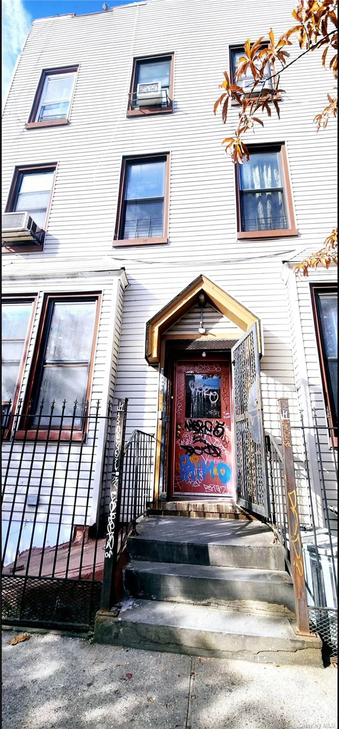 This property located is located in the heart of Bushwick, Brooklyn. It is a 3 story building with a total of six apartment units. Each unit is consist of 2 bedroom, one full bathroom kitchen living room.
