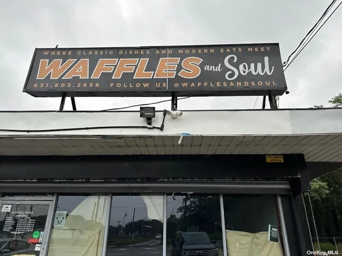 Used as waffle store , great location for any office or retail or food store. Kitchen, 2 Baths, Office, Unfinished Basement.