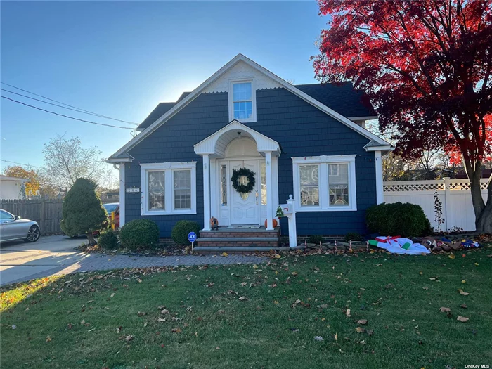 Move Right In !!! This Cape Was Fully Renovated in 2022. Updated Kitchen S.S Appliance With Granite Counter Tops, Updates Bathrooms , All New Flooring, Open Floor Plan. It features 4 Bedrooms , 2 Bathrooms And Also has A Side Office. There is a deck Off The Dining room For Entertaining. New Boiler , CAC , 2 Car Detached Garage And Low Taxes. This Property Sits on Almost .5 Acres Fenced. Bring All Offers.