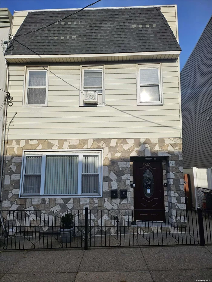 Renovated two family semi-detached townhouse. 1st Floor features a 2 bedroom and 2 bathroom duplex with lower level, and a 2 bedroom 1 bath on 2nd floor. Backyard approximately 1300 SF with storage shed. All outdoor furniture is included. All appliances and light fixtures included. This home has easy access to Manhattan and Brooklyn. Virtual Tour Link https://matterport.com/discover/space/jSfrn8gGsWb