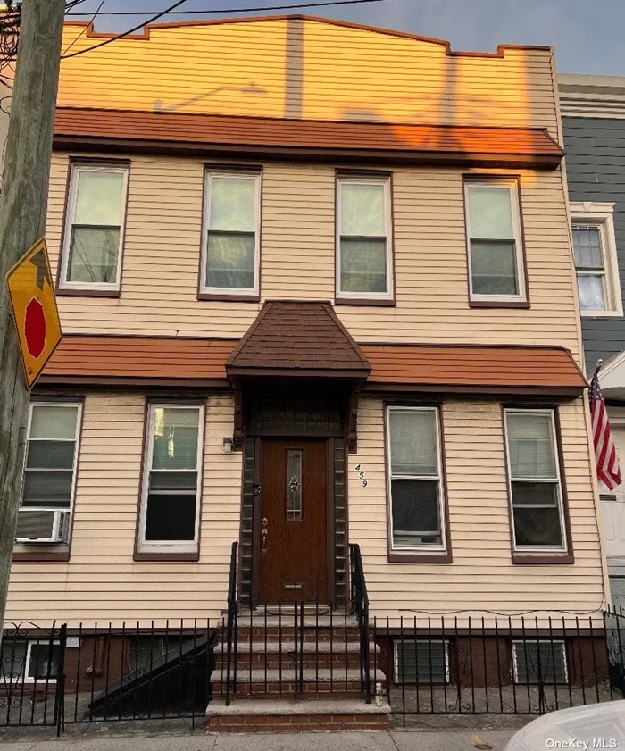 Vacant on Title! This 3 family home located in the heart of Ridgewood features 2 apartments on first floor. Each apartment has livingroom, kitchen, 2 bedrooms and 1 bath. The large 2nd floor apartment features livingroom, dining room, kitchen, 3 bedrooms and 1 bath. Full basement and private yard.