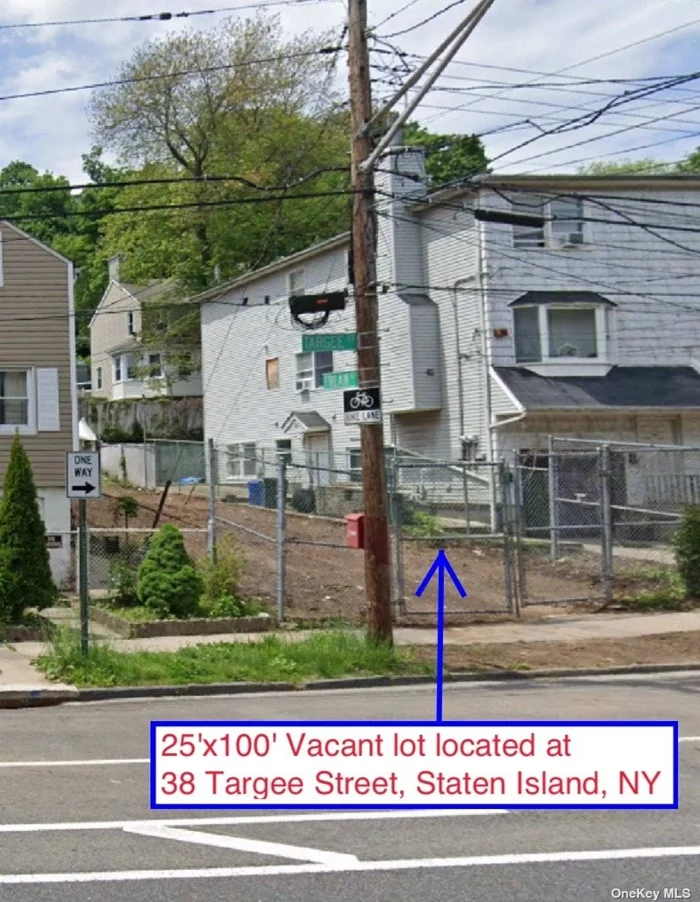 The vacant 25&rsquo;x100&rsquo; lot can be developed with one detached one-family building, three story plus cellar. **PLEASE NOTE: PLOT PLANS ARE NOT APPROVED PLANS. THEY ARE FOR VISUAL PURPOSES ONLY.**
