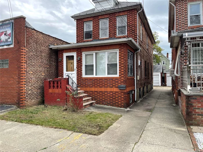 Priced To sale !!Hot Area!!!! Solid Detached Brick Legal 2 Family , Full Finished High Ceiling Basement With Separately Exterior Entrance, Shared Driveway With One Detached Car Garage.Super+Convenient Location, Investment Or Self Living!!!!