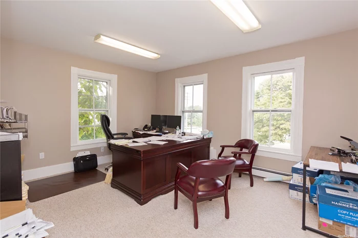 Work in the heart of WHB- Adjoining office units available for year round rental available for immediate rental. Two second floor offices equalling 335 sft with utilities included, parking available on premise.