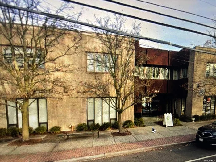 Prime office bldg with lots of onsite parking, located in the heart of Farmingdale.The offering price of $26/sf includes use taxes, tenant will pay proportionate share of increases over base + $400 annually towards HVAC maintenance. Unit 1A 1050sf current use Dr&rsquo;s office, 2C 726sf ideal office use has kit area, and 2D 556sf ideal for office use. Bldg is superbly maintained with access to shopping, restaurants etc.Ideal location for someone looking to get out of the house and work close to home.