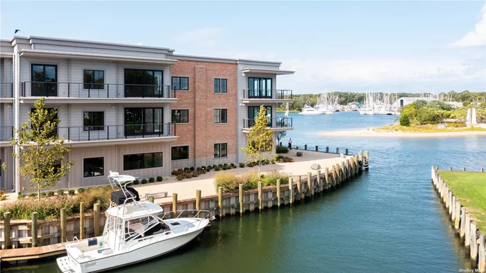 Perched above the water with expansive views of Greenport Harbor and Stirling Basin, 123 Stirling offers modern luxury on one of Greenport Village&rsquo;s most beautiful residential streets. Each unit includes a private boat slip, dedicated indoor and outdoor parking spaces, in-unit laundry, and ground floor maritime space with a half bath. Four blocks from the center of the village&rsquo;s shops, restaurants, and galleries. Great proximity to Jitney and LIRR for easy access to NYC. Unit 10 features two bedrooms, two full baths, and one half-bath. Open-concept kitchen/dining/living room. 539 sq ft maritime space with an additional half bath. Sale is subject to the terms & conditions of an offering plan.