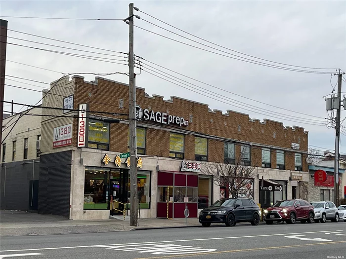 Location ! Location ! Premises is on high traffic and great exposure area, many pedestrians, 2nd floor, walk to LIRR and easy to access highways and buses Q12, Q67, N20 & N21, shopping, schools, parks and restaurants commercial hub. Great for all kinds of professional office use. more +++++