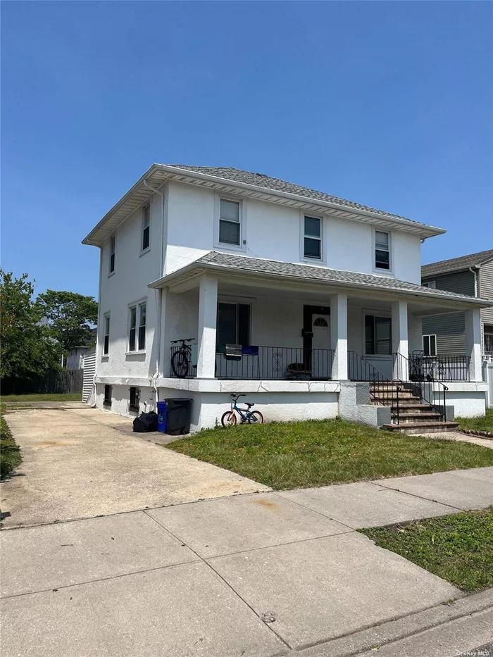 Great Investment opportunity. This is a two family located in Long Beach on a 60x100 lot. Three over two bedrooms with a full finished basement. Near LIRR Long Beach stop.